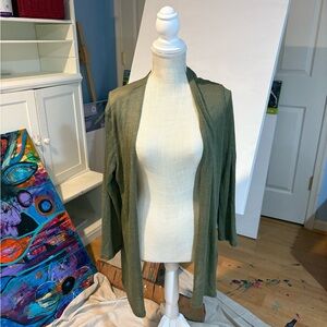 H&M Olive Green Fine-Knit Cardigan